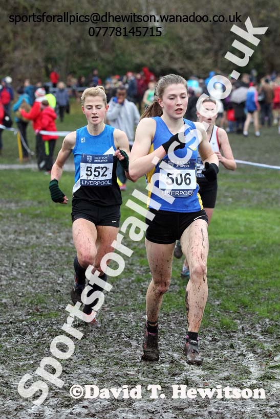 Women under-17s, British Athletics Liverpool Cross Challenge, Sefton Park, Liverpool. Photo: David T. Hewitson/Sports for All Pics
